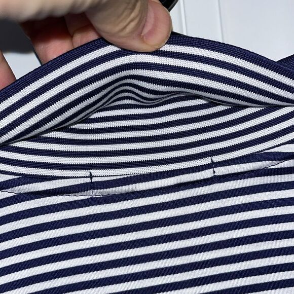 Peter Millar Beechcraft Airplane Aircraft Pilot Tennis Golf Polo Shirt XL Blue - Picture 5 of 6